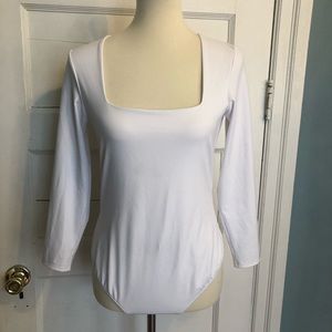 Free People white bodysuit